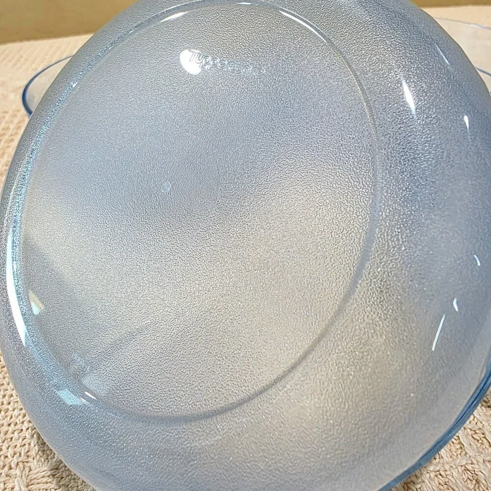 Authentic Tupperware Preludio Transparent Blue Acrylic Cereal Soup Bowls 2108